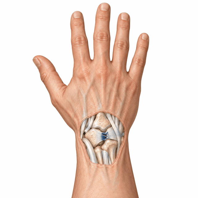 Fractura de escafoides en deportista — diagnóstico con resonancia magnética